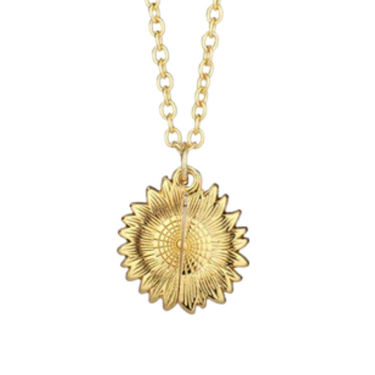 Necklace Sublimation Sunflower Locket