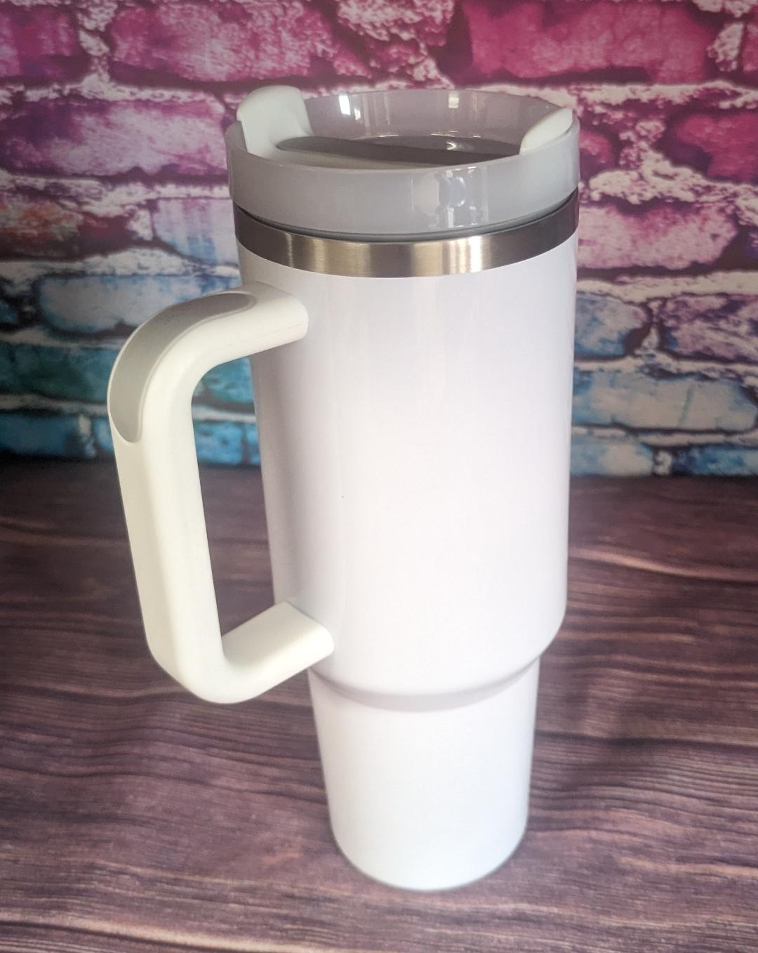 Tumbler, 40oz Travel Tumbler With Handle (Imitation $tanley)