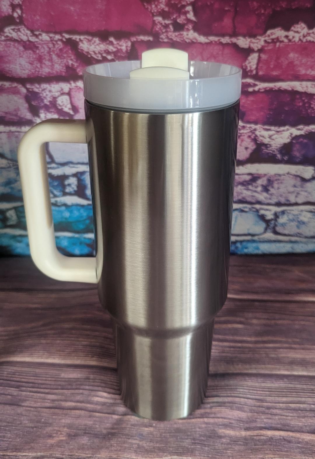 Tumbler, 40oz Travel Tumbler With Handle (Imitation $tanley)