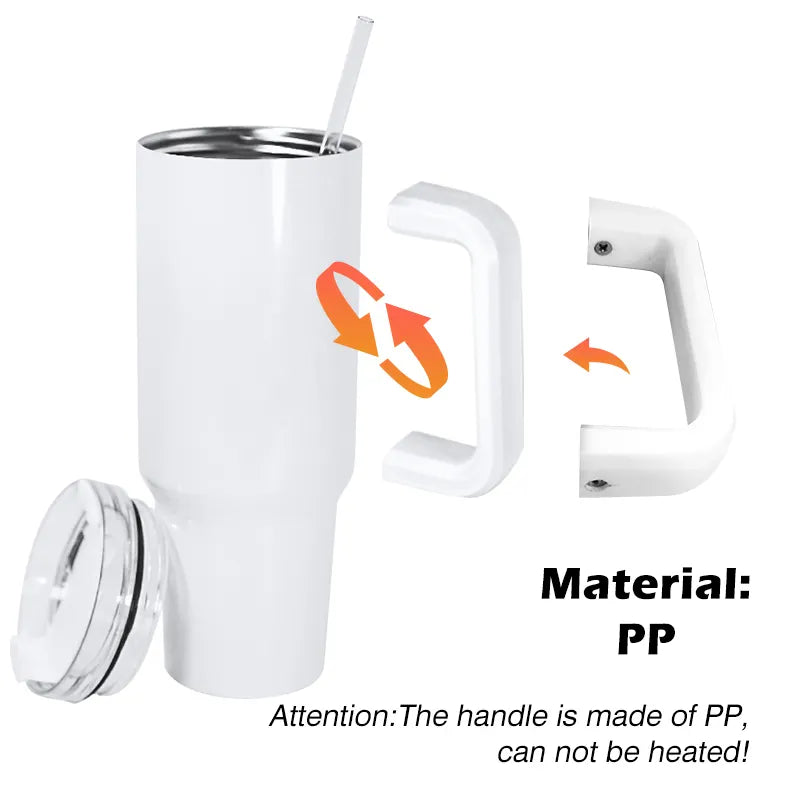 Tumbler, 40oz Travel Tumbler With Handle (Imitation $tanley)