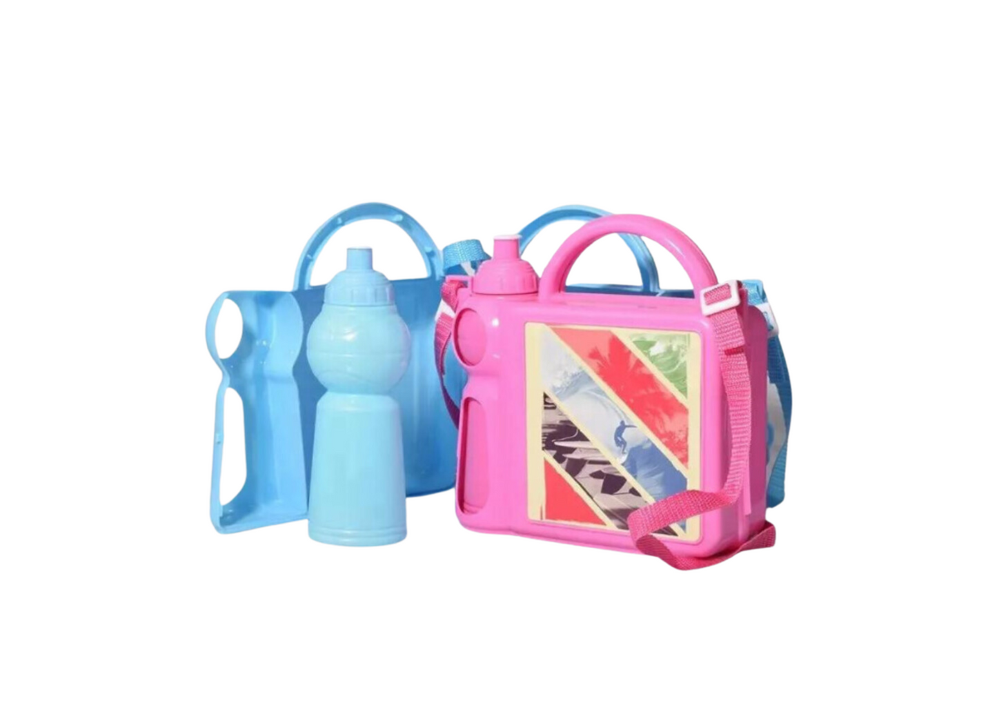 Box , Sublimation Lunch Boxes Pink and Blue ,Large and Small (clearance)