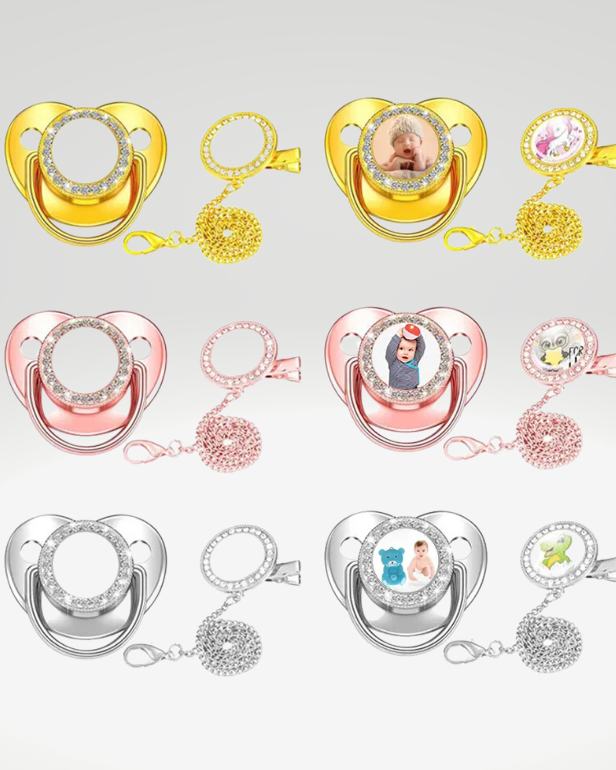 Baby Bling Sublimation Binky/Pacifier (clearance)
