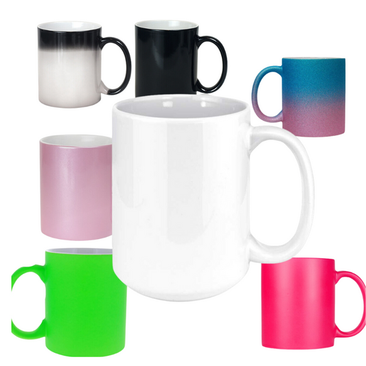 Ceramic Sublimation Coffee Cups / Mugs (Clearance)