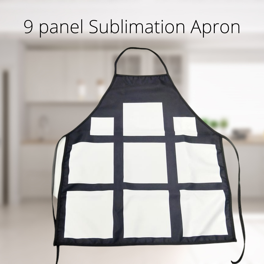 Aprons 1 or 9 Panel Photo Sublimation Aprons (clearance)