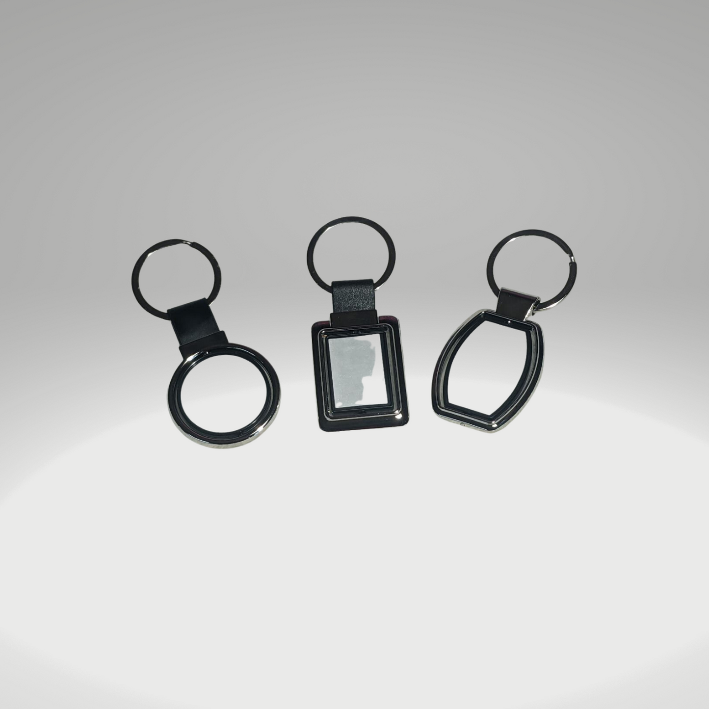 Key Chain Metal Dual Side Rotating Center Sublimation