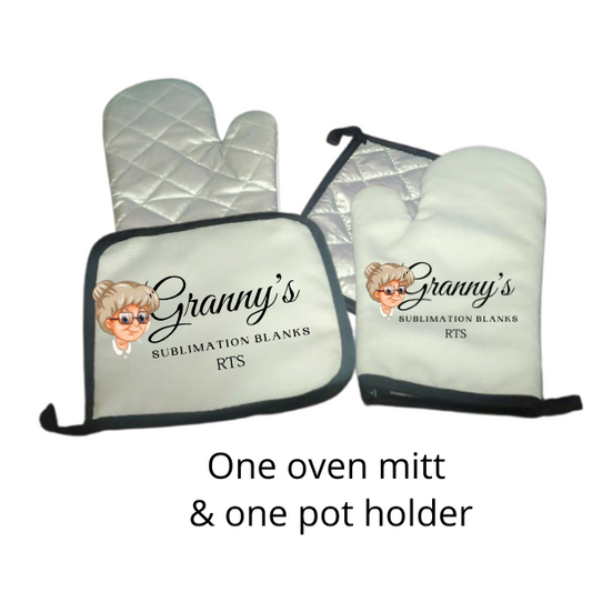 Oven Mitt & Pot Holder Sublimation Blank