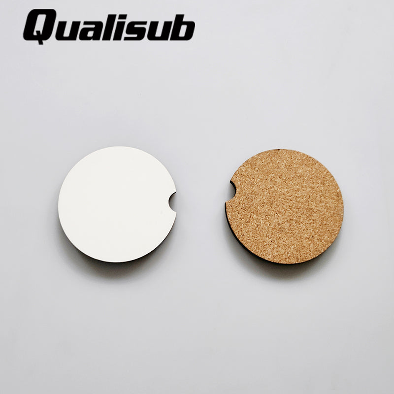 Coasters for Car MDF/Cork Bottom for Sublimation