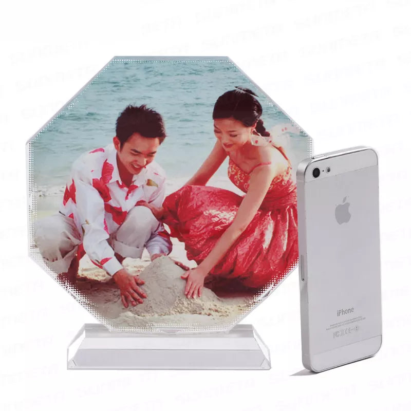Crystal , Octagon Sublimation Photo Blank BSJ-26