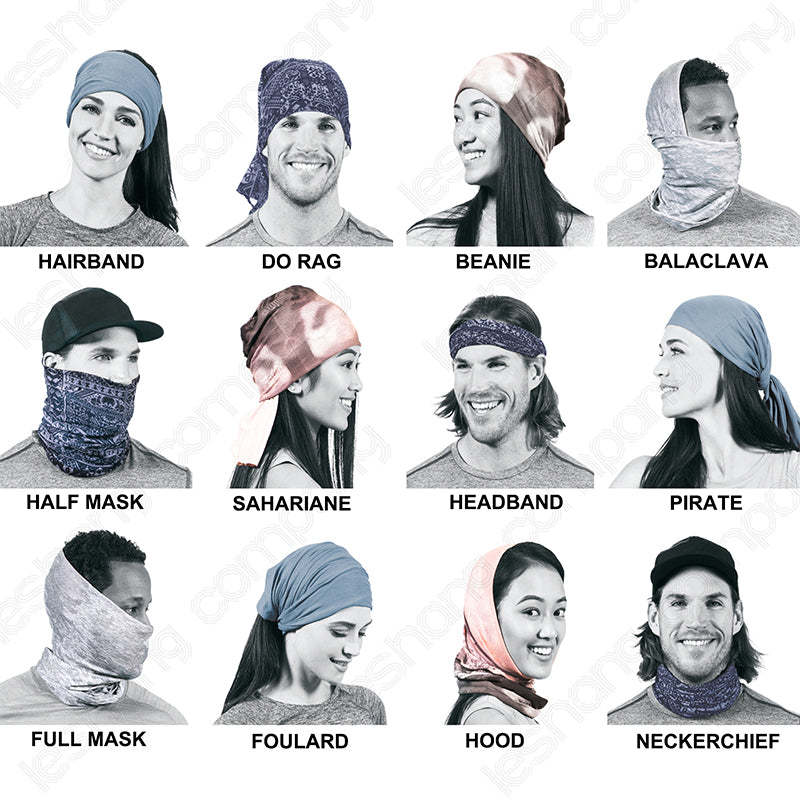 Mask/Gator biker half mask Sublimation, Multi Use (clearance)