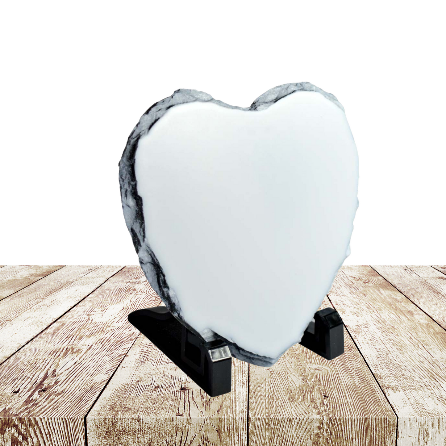Slate Photo Rock Heart Shaped