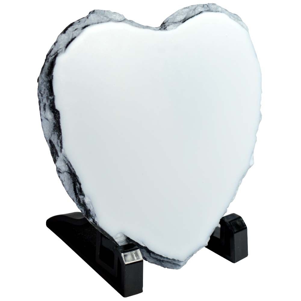 Slate Photo Rock Heart Shaped