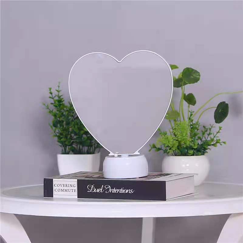 Magic Mirror Hidden Sublimation Metal Inner Circle With Led Light and USB cord or 3 AAA Battery's