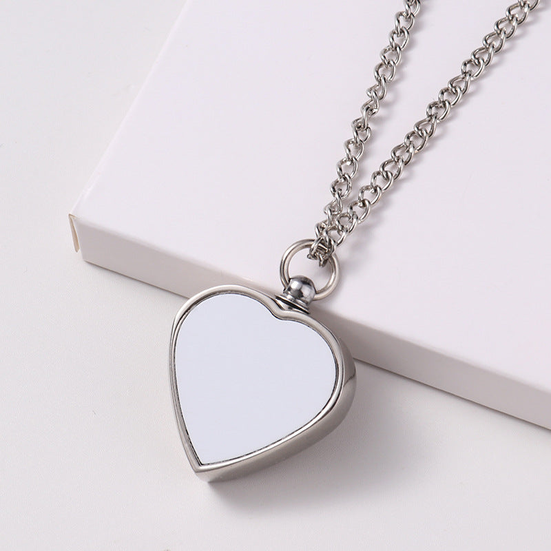 Necklace & Keychain Urn Sublimation Pendant & Necklace or Keychain