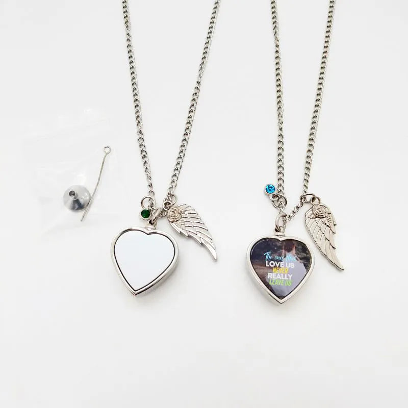 Necklace & Keychain Urn Sublimation Pendant & Necklace or Keychain