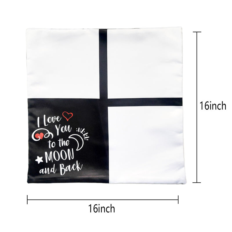 Pillow "Love You To The Moon and Back" Theme Sublimation Photo Panels