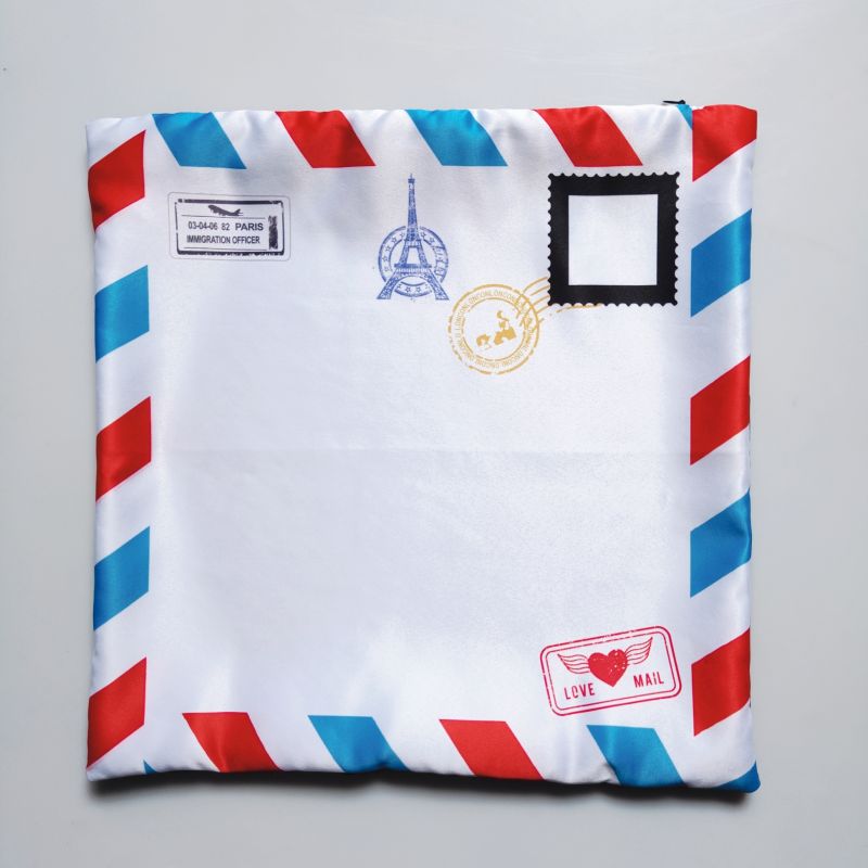 Pillow , Sublimation Post Card Theme