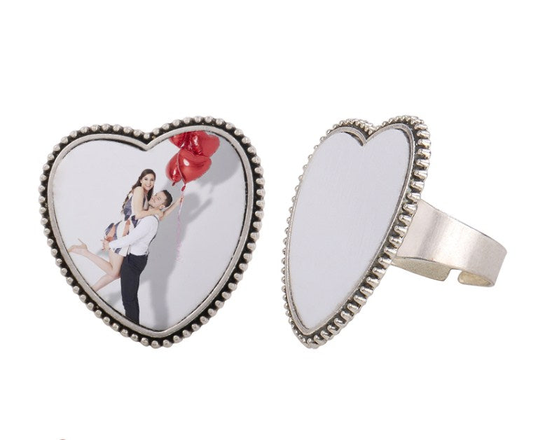 Ring, Adjustable Zinc Alloy Sublimation Ring