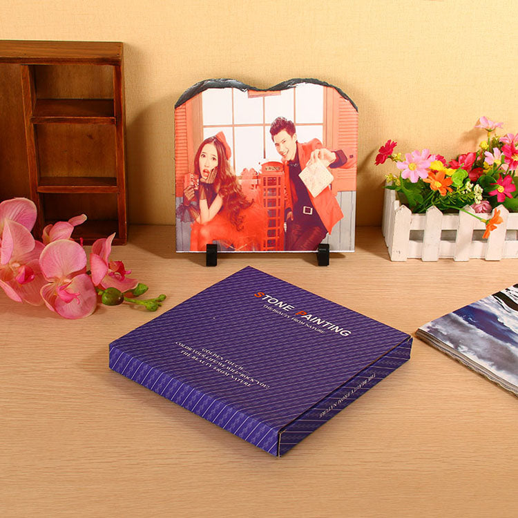 Slate Sublimation Slate Heart Top Square Bottom SH-05