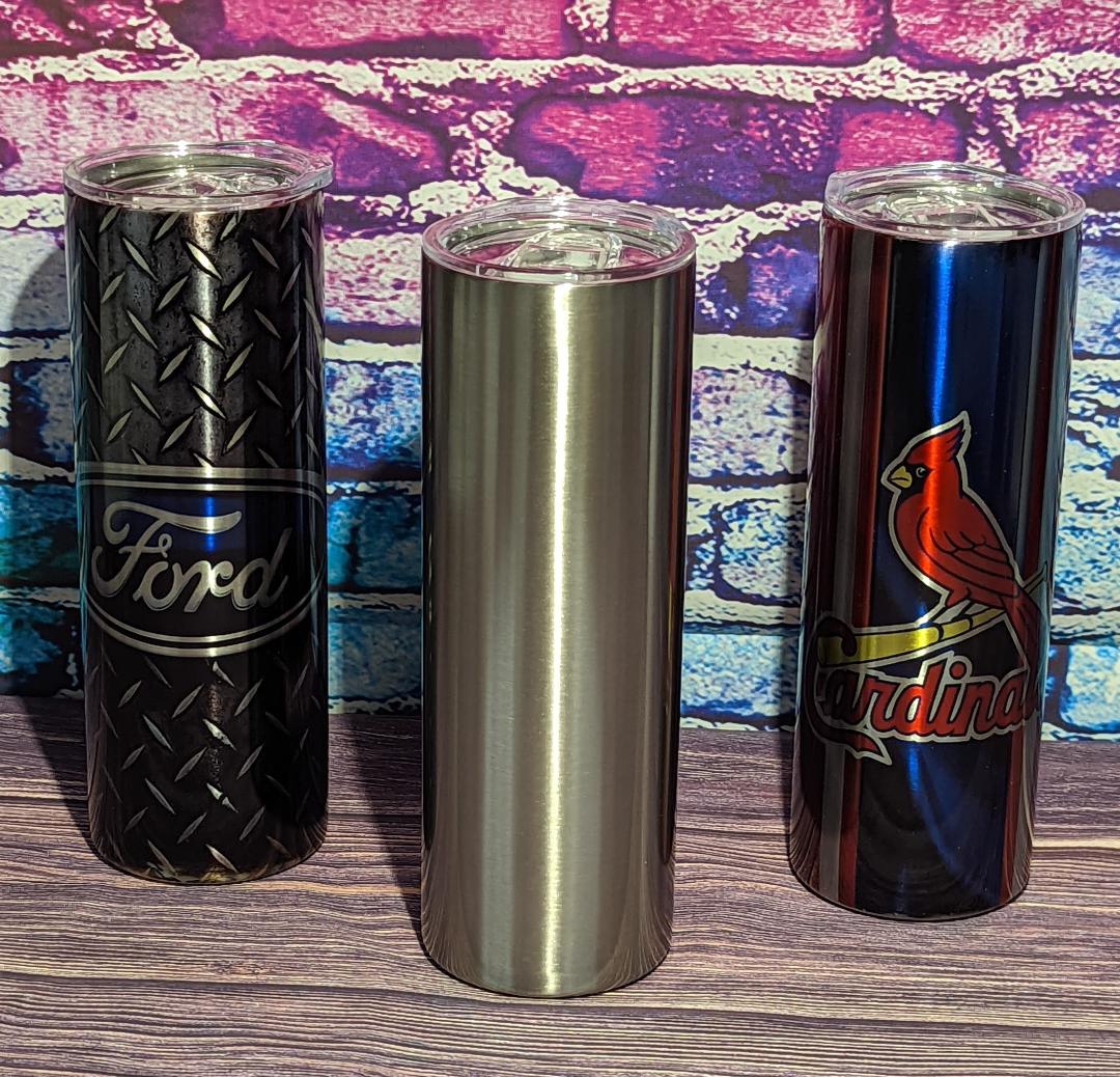 Tumbler Sublimation Stainless Steel Color Straight (Accessories Included)