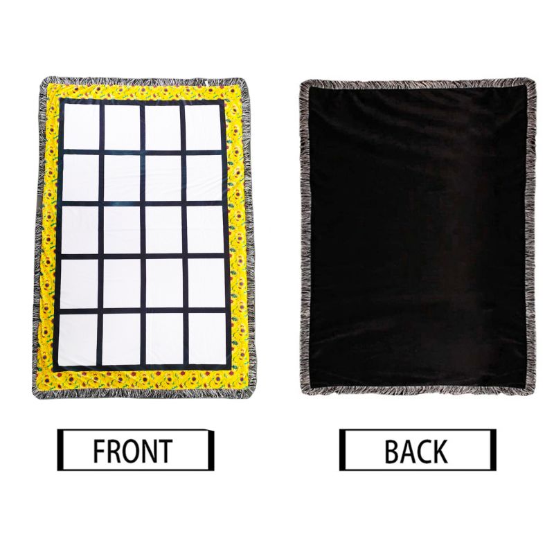 Blanket Sublimation 20 Panel (Sunflower Borders)(clearance)
