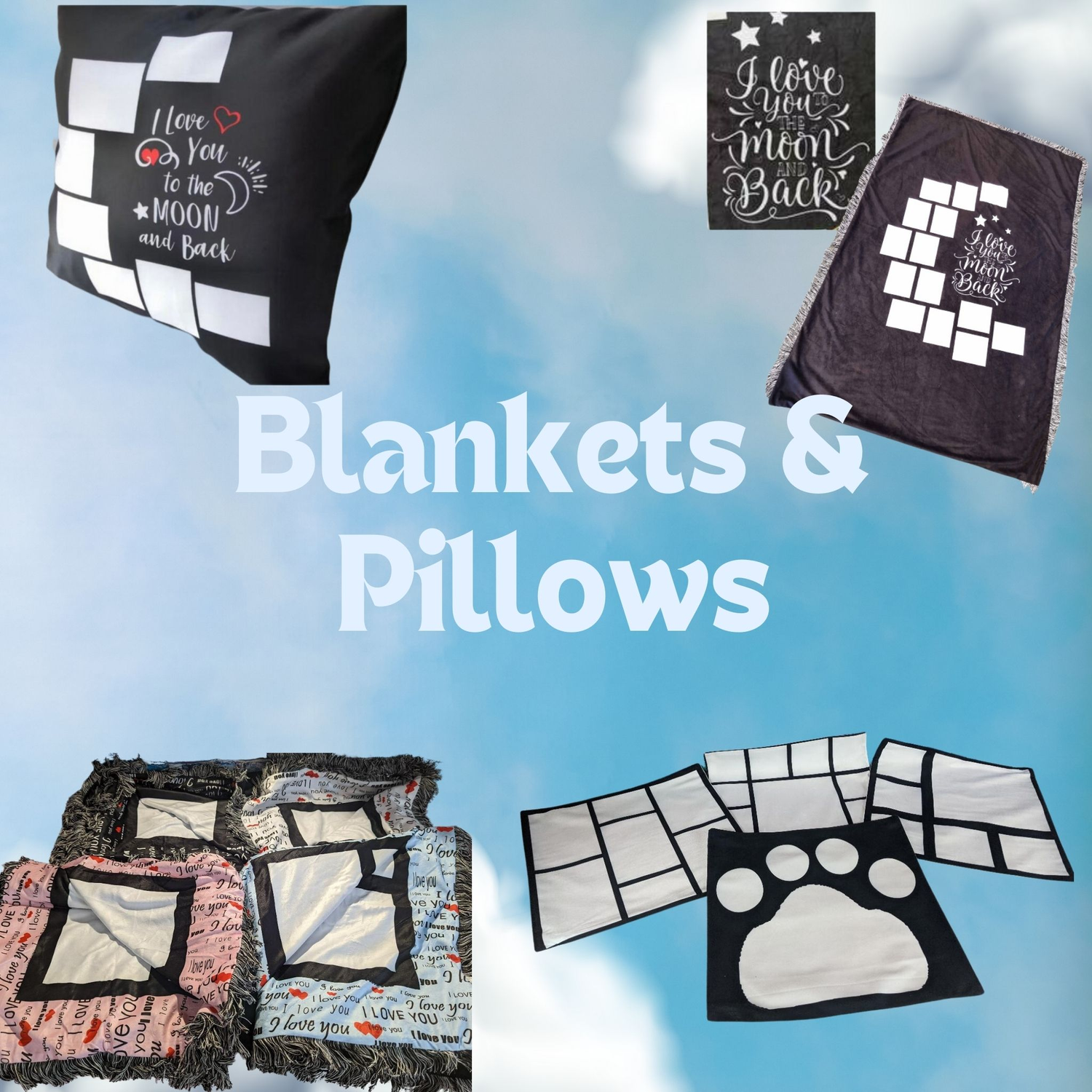 Blankets and Pillows for Sublimation