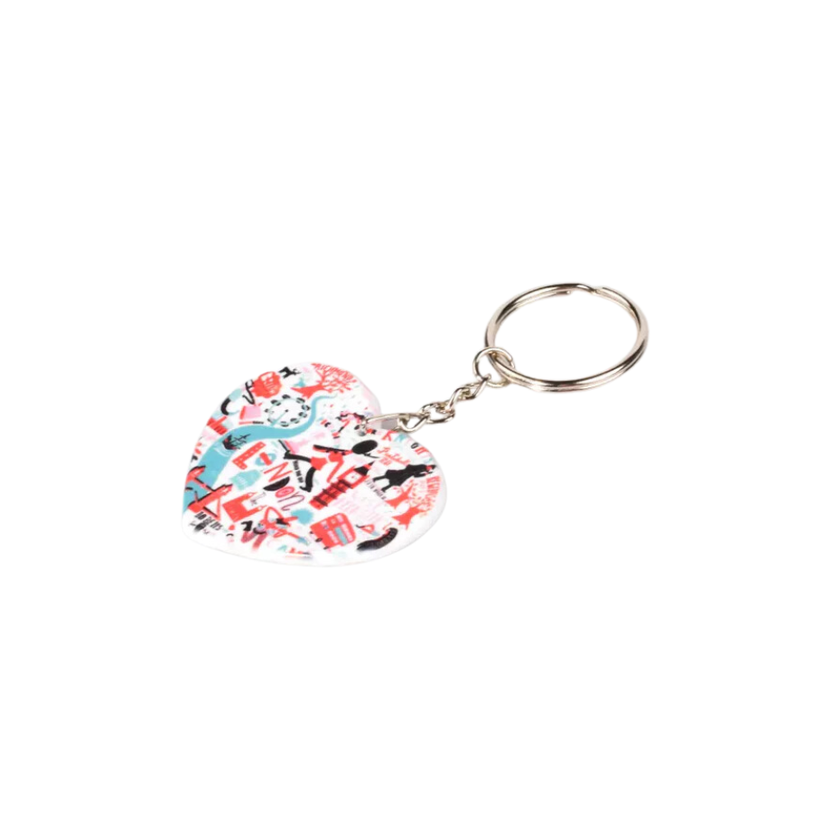 Keychain Polymer/Plastic  For Sublimation (Clearance)