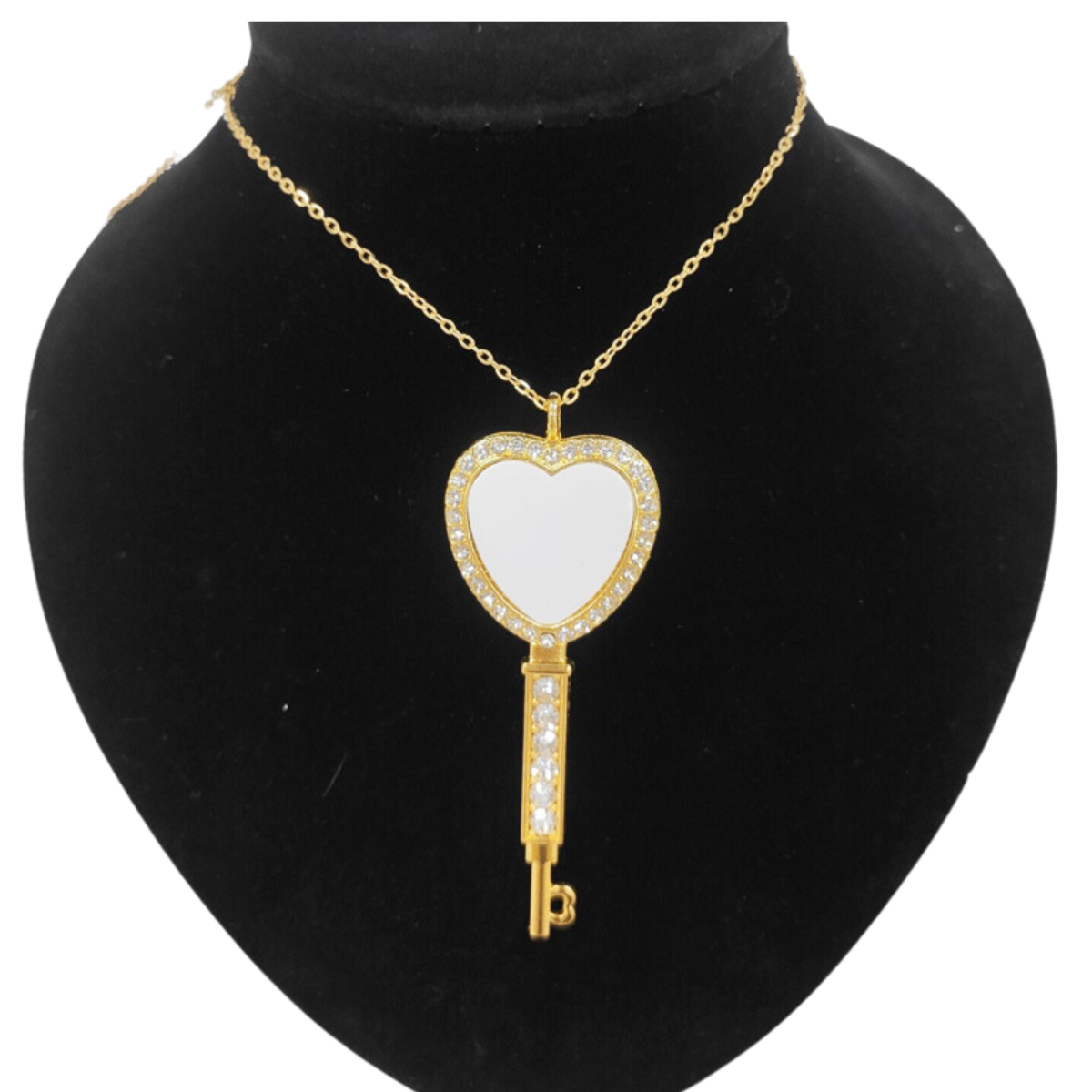 Necklace, Sublimation "Key To My Heart"
