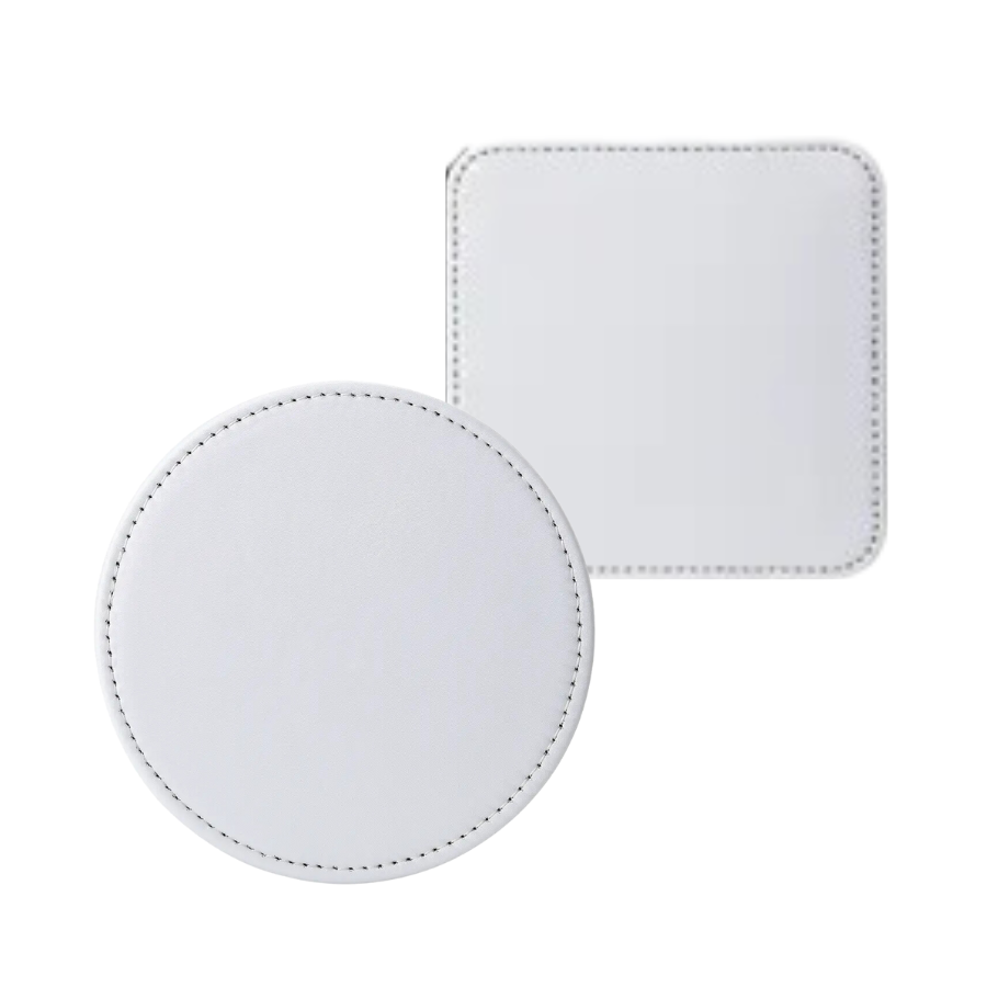 Coaster PU Leather Sublimation Coasters