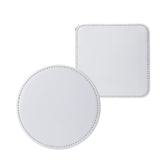 Coaster PU Leather Sublimation Coasters