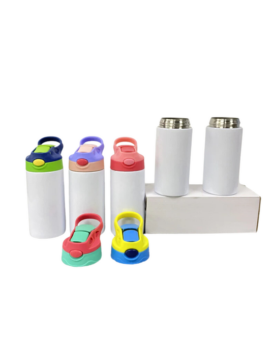 Baby Color Lid Sublimation Stainless Steel Tumbler 12oz