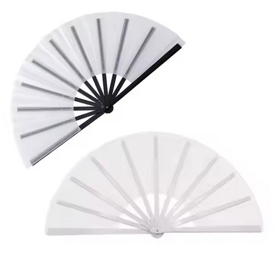 Fan, handheld folding sublimation fan