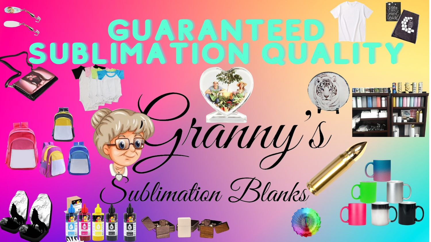 Bag 9 panel sublimation blank reusable shopping bag – Granny's
