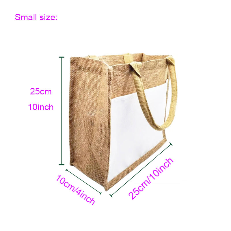 Bag, Sublimation Country Style Jute Bag.  NEW SIZES