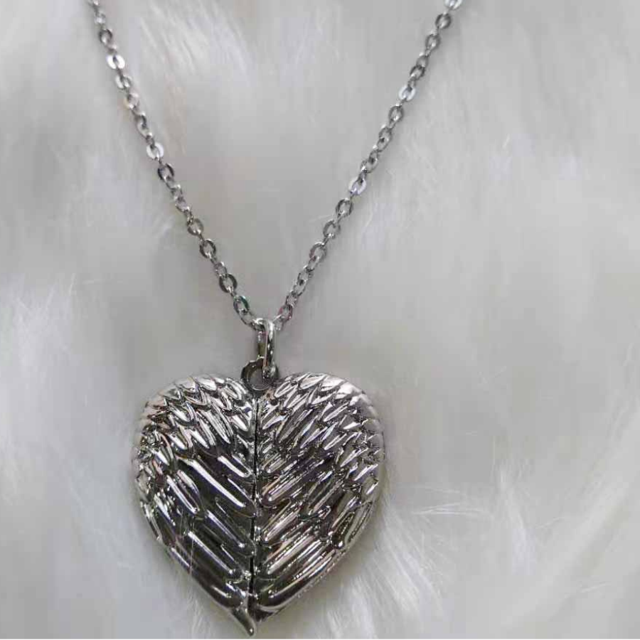 Necklace Heart Wing Sublimation Pendant