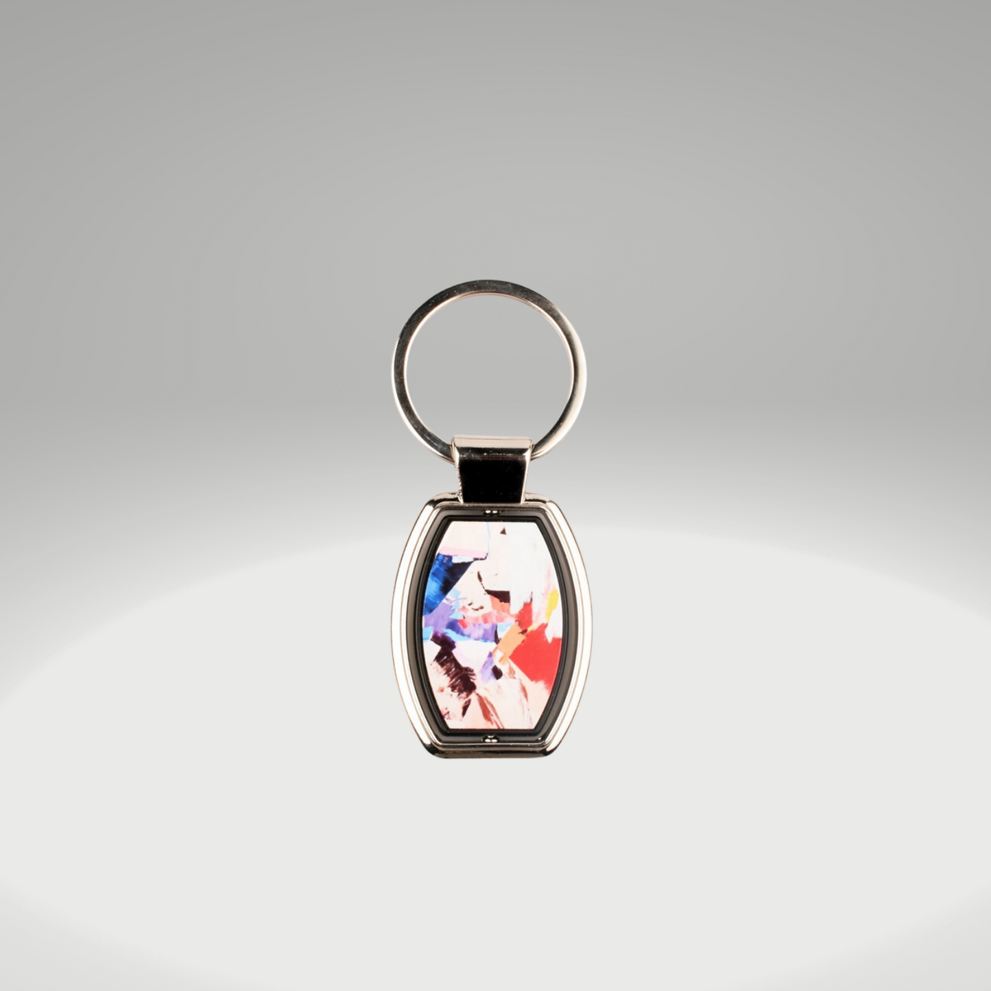 Key Chain Metal Dual Side Rotating Center Sublimation