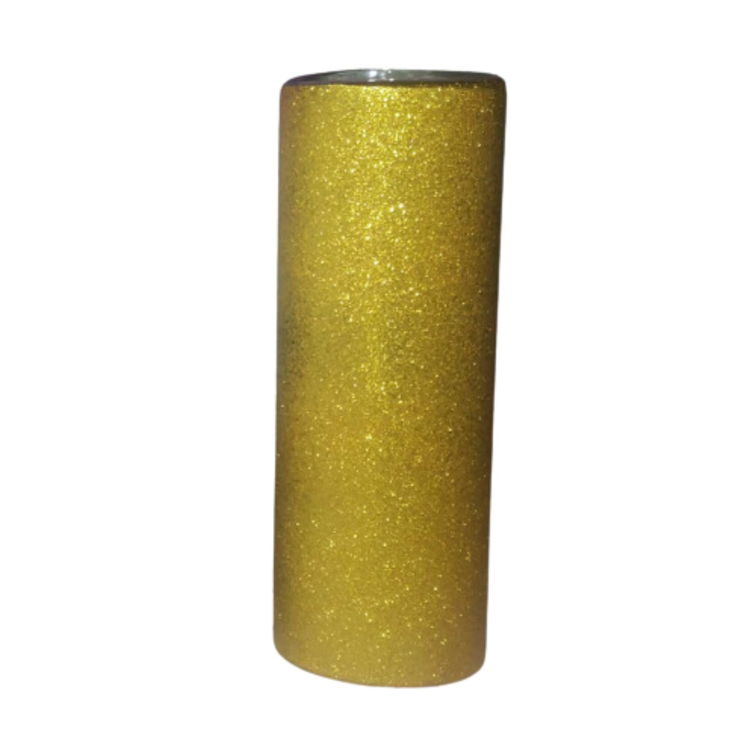 20 oz Gold Straight Glitter Sublimation Tumbler – HTVMAX