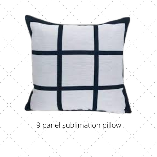 Pillow 9 Panel Sublimation Blanks