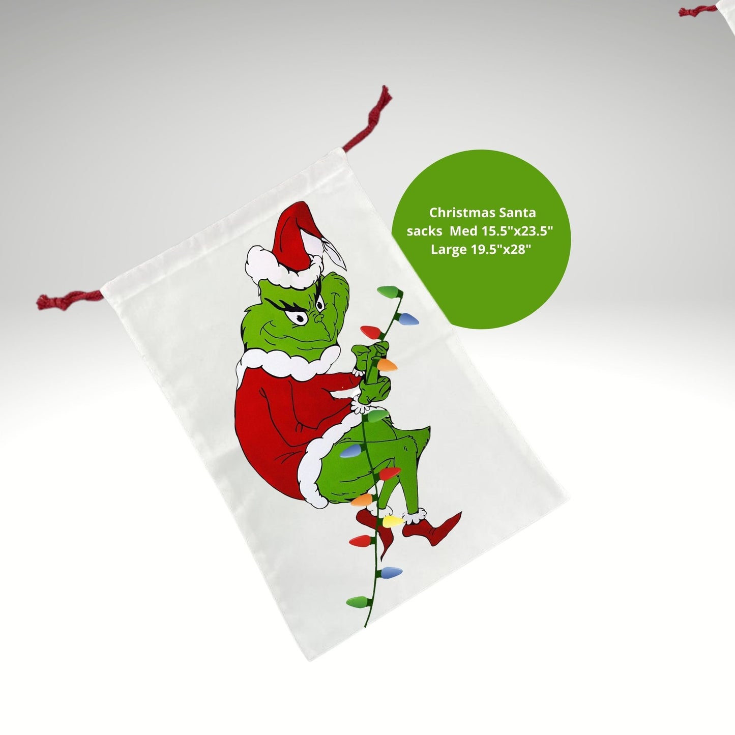 Christmas Santa Sack Draw String Bag