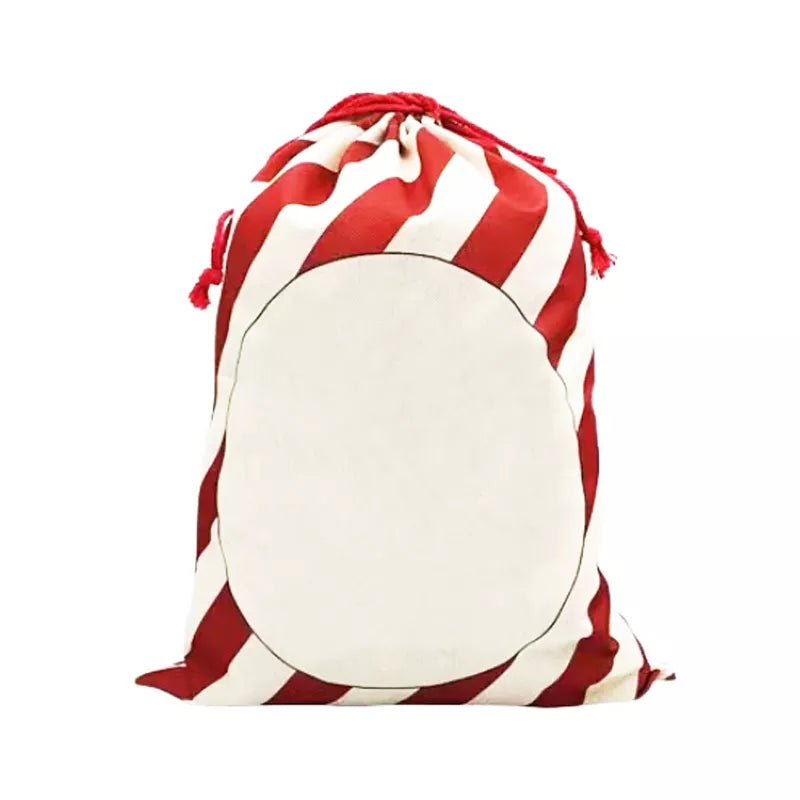 Christmas Classic Candy Cane Sublimation Santa Sack (Large)