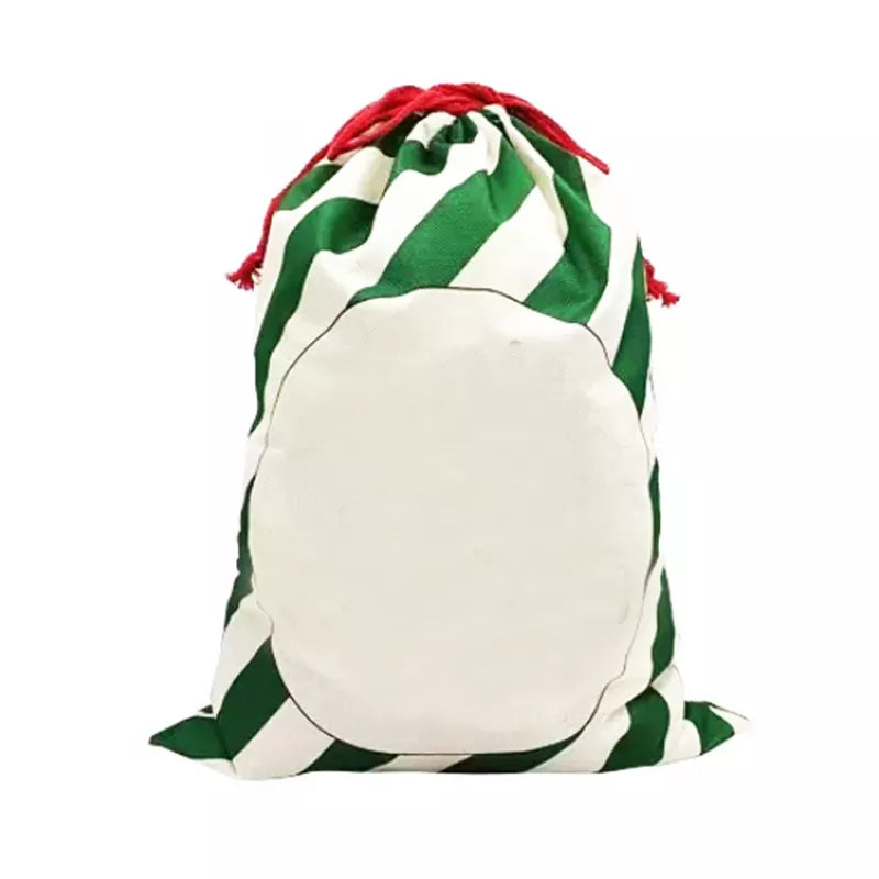 Christmas Classic Candy Cane Sublimation Santa Sack (Large)