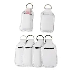 Keychain Sublimation Chap Stick, Sanitizer Holder (With & Without Bottle) (Clearance)