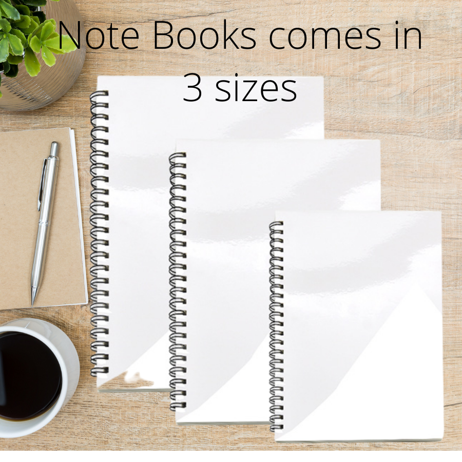8 X 11 Spiral Sublimation Notebook – Vinyly, LLC