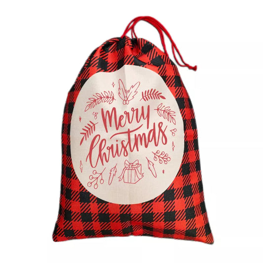 Christmas Classic Plaid Christmas Santa Sack