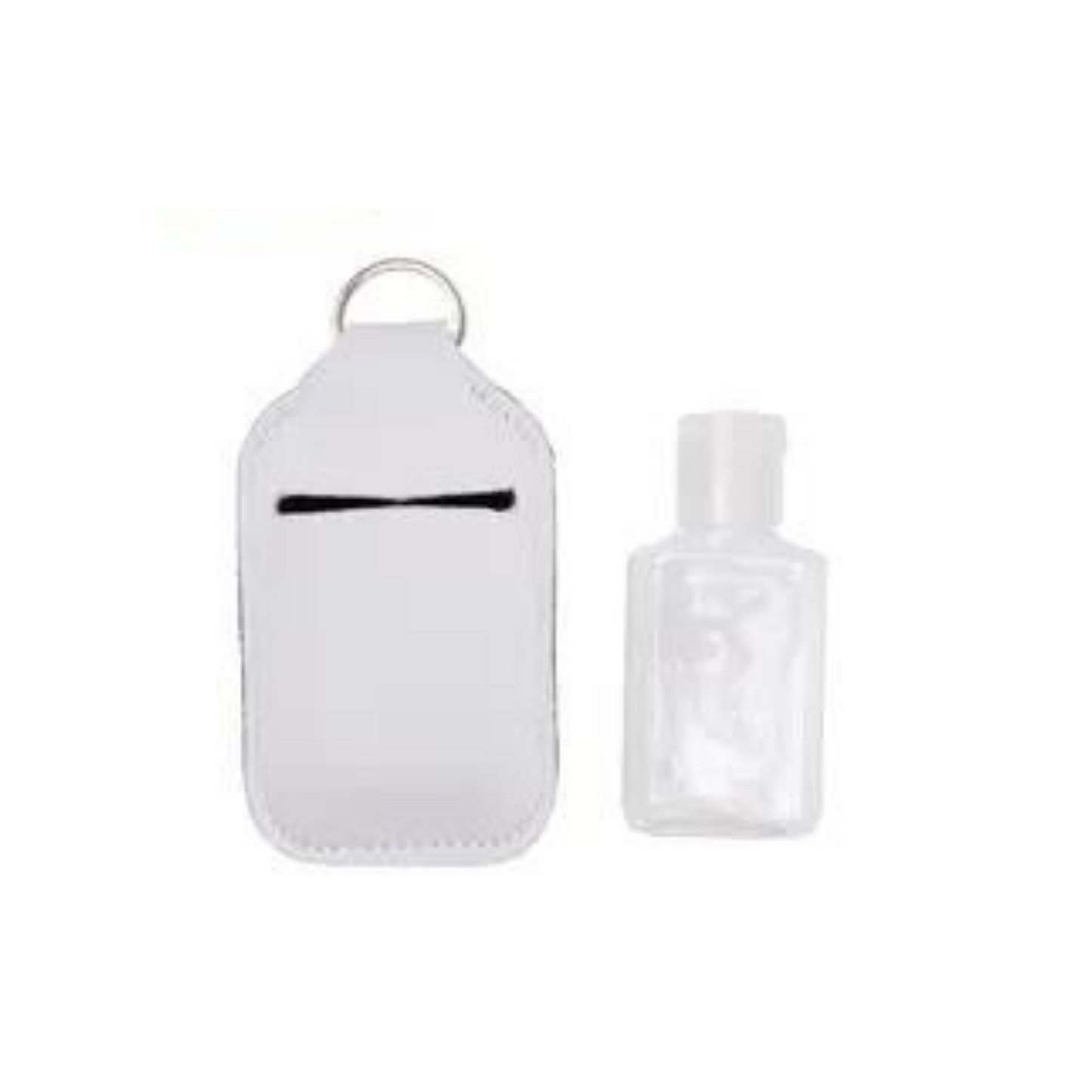 Keychain Sublimation Chap Stick, Sanitizer Holder (With & Without Bottle) (Clearance)