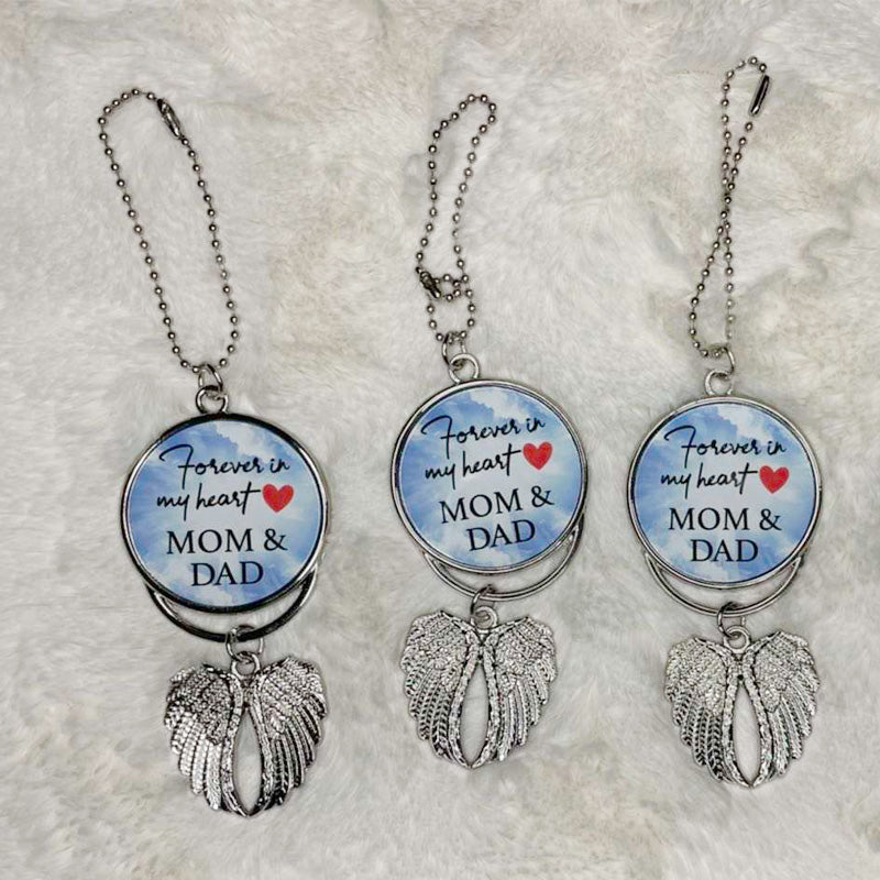 Car Ornament Sublimation Double Sided Angel Wings