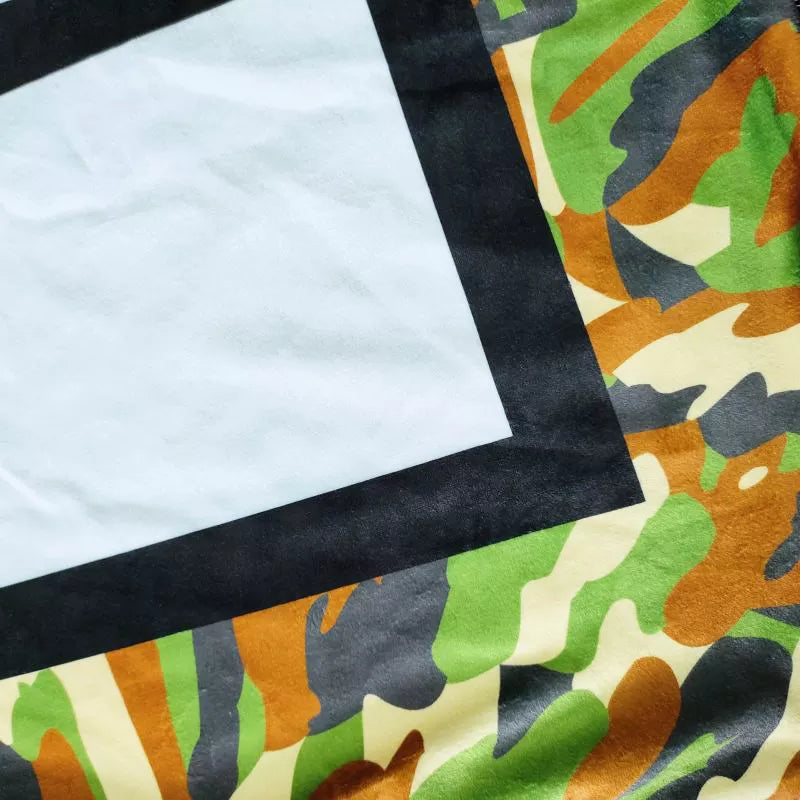 Blanket , Sublimation 20 Panel Camo Border Throw/Blanket (clearance)