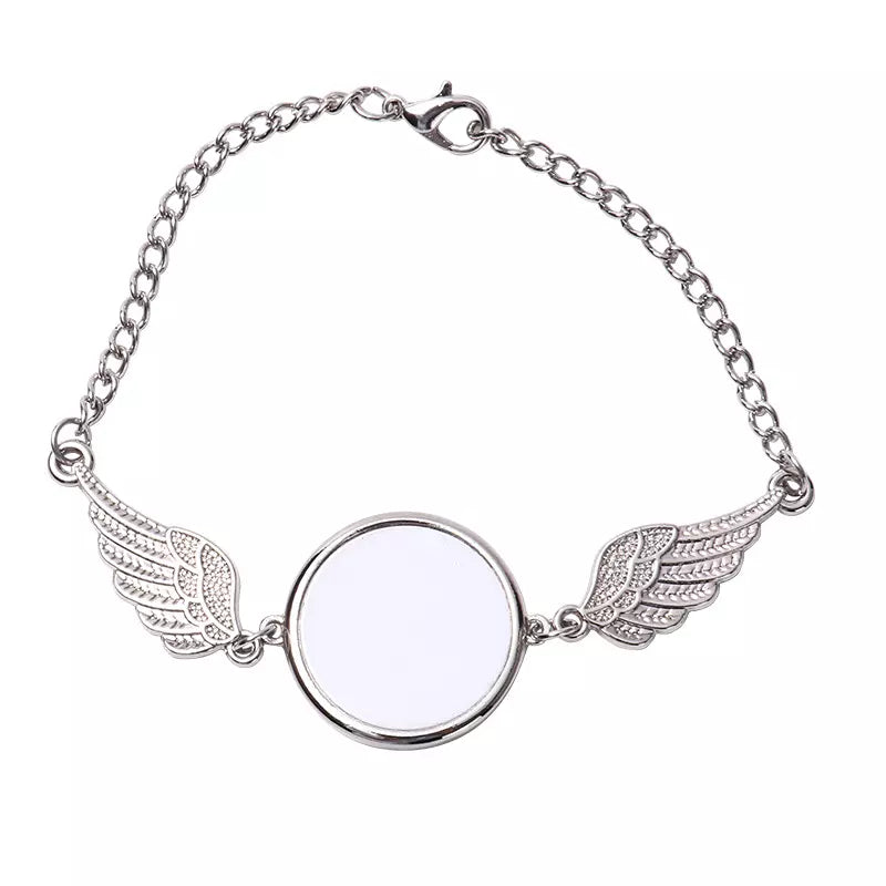 Bracelet , Angel Wing Zinc Alloy Adjustable Bracelet