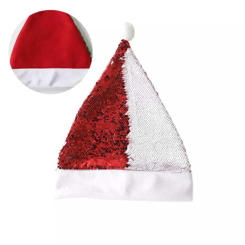 Christmas Santa Sequin Sublimation Hats