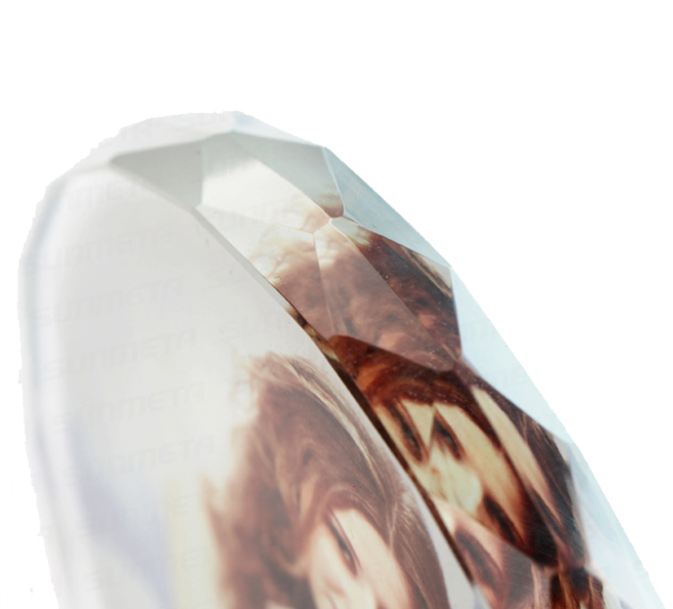 Crystal , Round Sublimation Photo Crystal Photo Blank BSJ-03B