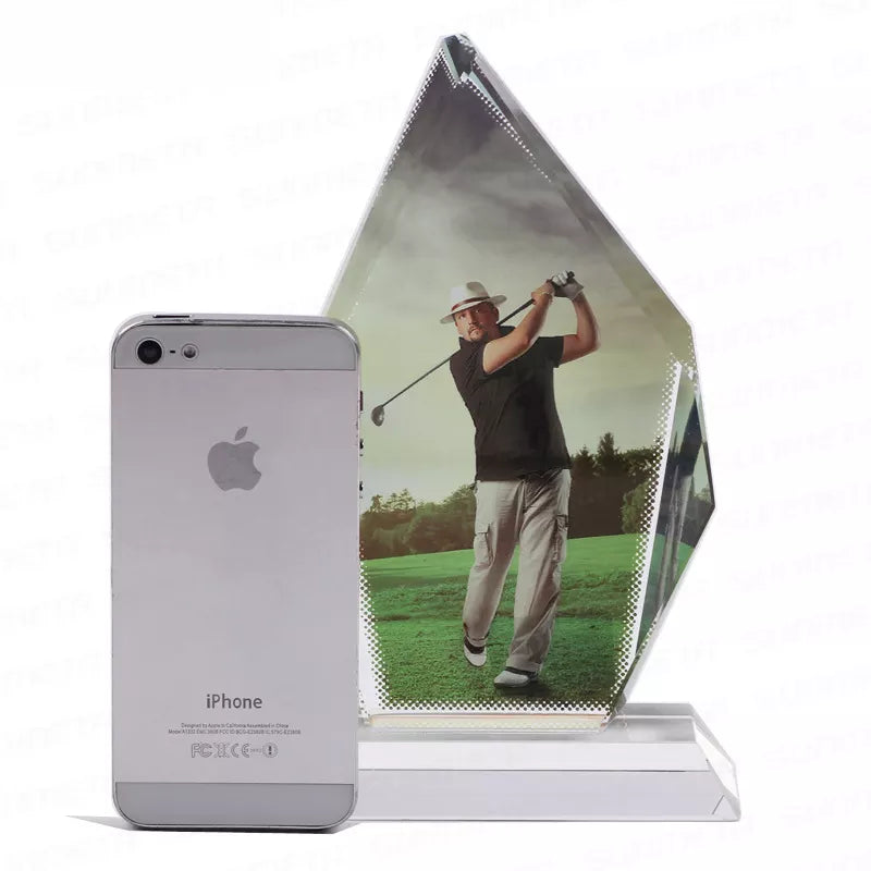 Crystal, Sublimation Ice Hill Trophy BSJ-10A